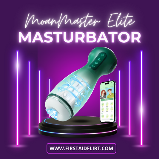 MoanMaster Elite: 9-in-1 APP-Controlled Pleasure Pro - Hands-Free Male Stimulator