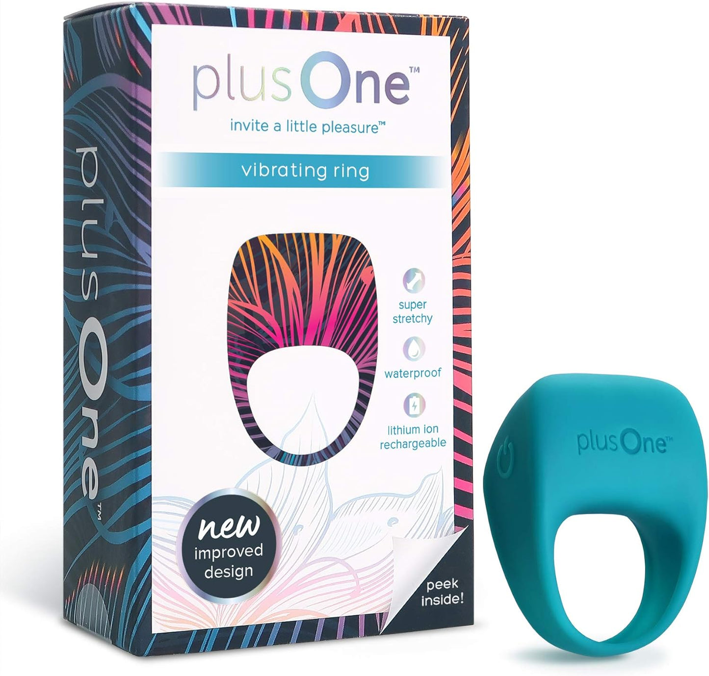 PlusOne: Waterproof Vibrating Ring with Multi-Setting Massager